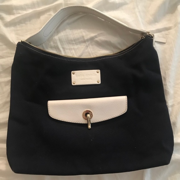 Kate Spade Canvas and Leather Shoulder Bag - Picture 1 of 5